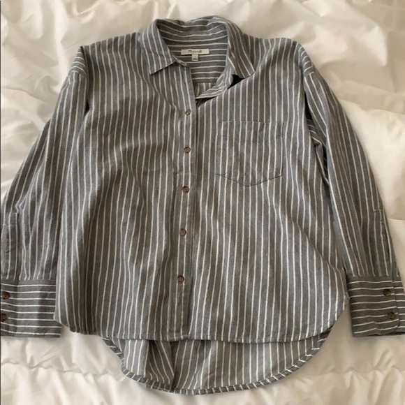 Madewell Tops - Madewell striped flannel button down shirt